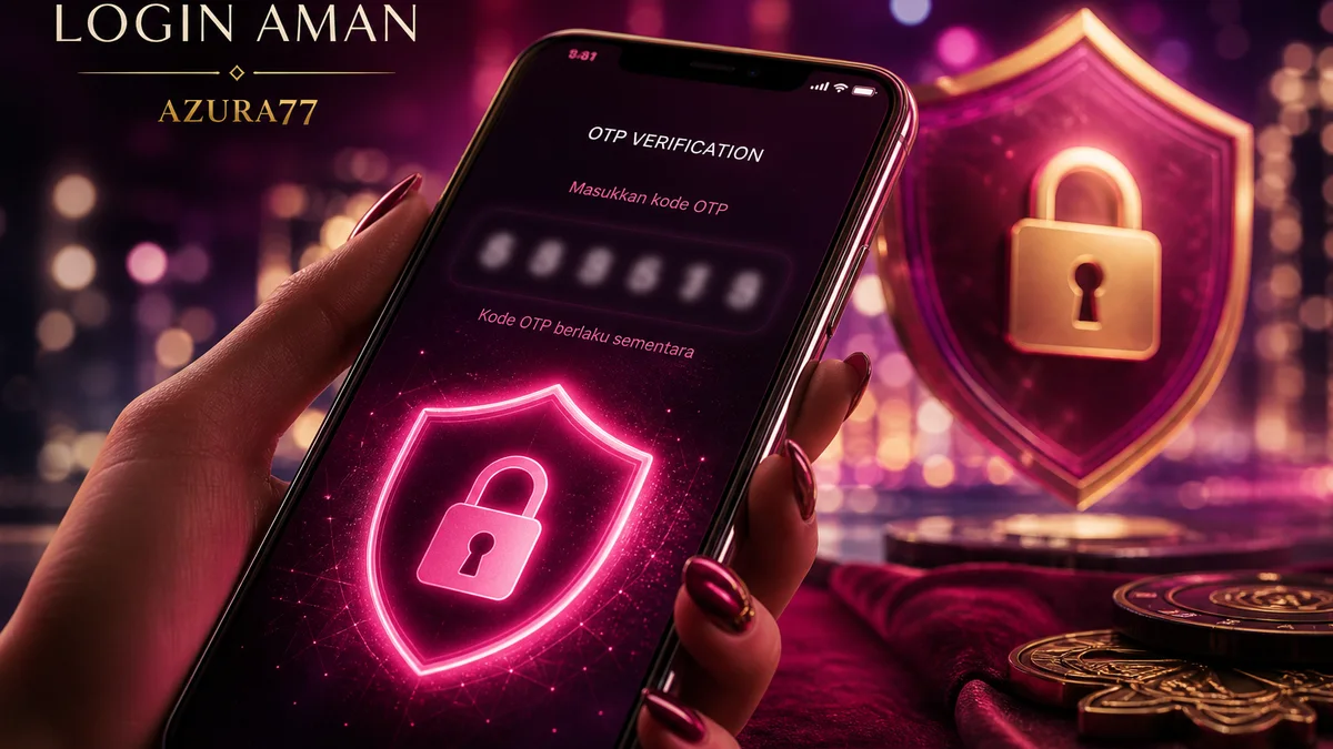AZURA77 Login di HP: langkah aman OTP & anti-phishing