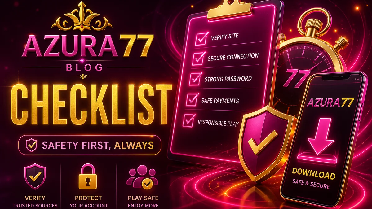 Checklist 90 detik sebelum unduh AZURA77 di HP